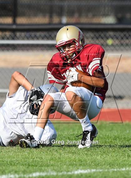 Thumbnail 2 in Justin-Siena @ Cardinal Newman (Scrimmage) photogallery.