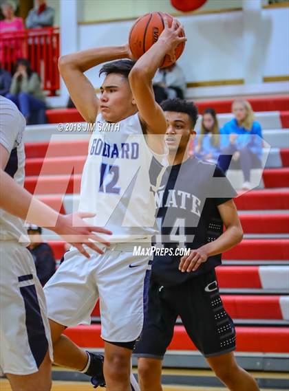 Thumbnail 2 in Onate vs. Goddard (Albuquerque Academy Joe Armijo Basketball Classic) photogallery.