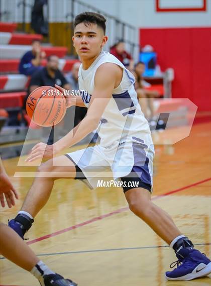 Thumbnail 1 in Onate vs. Goddard (Albuquerque Academy Joe Armijo Basketball Classic) photogallery.