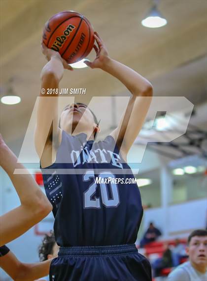 Thumbnail 3 in Onate vs. Goddard (Albuquerque Academy Joe Armijo Basketball Classic) photogallery.