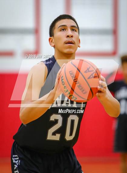 Thumbnail 3 in Onate vs. Goddard (Albuquerque Academy Joe Armijo Basketball Classic) photogallery.