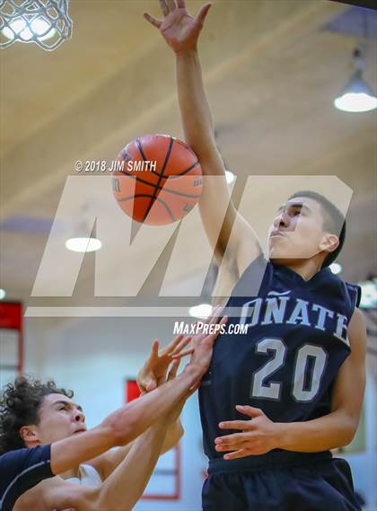 Thumbnail 2 in Onate vs. Goddard (Albuquerque Academy Joe Armijo Basketball Classic) photogallery.