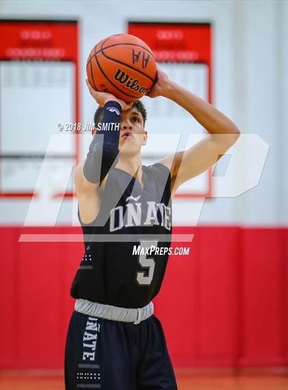 Thumbnail 1 in Onate vs. Goddard (Albuquerque Academy Joe Armijo Basketball Classic) photogallery.