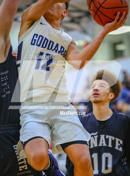 Thumbnail 1 in Onate vs. Goddard (Albuquerque Academy Joe Armijo Basketball Classic) photogallery.