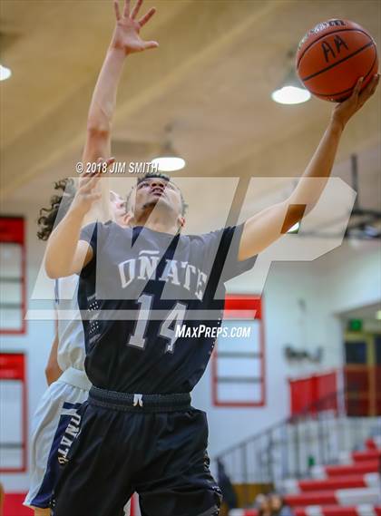 Thumbnail 3 in Onate vs. Goddard (Albuquerque Academy Joe Armijo Basketball Classic) photogallery.