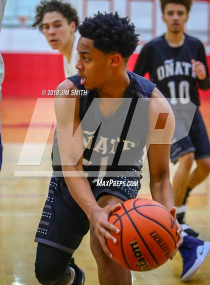 Thumbnail 2 in Onate vs. Goddard (Albuquerque Academy Joe Armijo Basketball Classic) photogallery.
