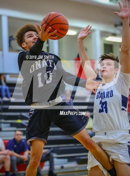 Thumbnail 2 in Onate vs. Goddard (Albuquerque Academy Joe Armijo Basketball Classic) photogallery.