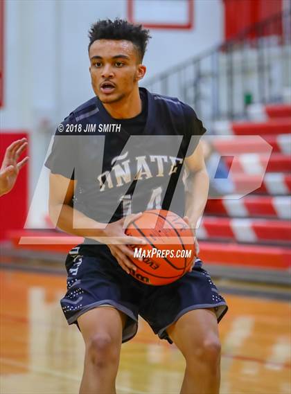 Thumbnail 1 in Onate vs. Goddard (Albuquerque Academy Joe Armijo Basketball Classic) photogallery.