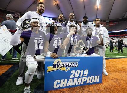 Thumbnail 2 in New Rochelle vs. McQuaid Jesuit (NYSPHSAA Class AA Championship) photogallery.