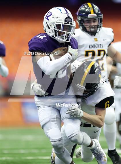 Thumbnail 2 in New Rochelle vs. McQuaid Jesuit (NYSPHSAA Class AA Championship) photogallery.
