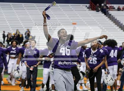 Thumbnail 2 in New Rochelle vs. McQuaid Jesuit (NYSPHSAA Class AA Championship) photogallery.