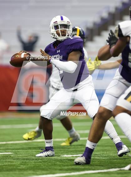 Thumbnail 2 in New Rochelle vs. McQuaid Jesuit (NYSPHSAA Class AA Championship) photogallery.