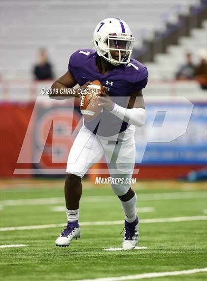 Thumbnail 1 in New Rochelle vs. McQuaid Jesuit (NYSPHSAA Class AA Championship) photogallery.