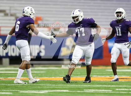 Thumbnail 3 in New Rochelle vs. McQuaid Jesuit (NYSPHSAA Class AA Championship) photogallery.