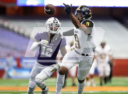 Thumbnail 2 in New Rochelle vs. McQuaid Jesuit (NYSPHSAA Class AA Championship) photogallery.