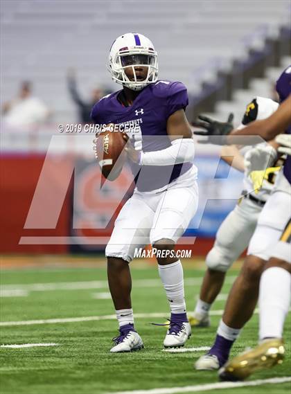 Thumbnail 1 in New Rochelle vs. McQuaid Jesuit (NYSPHSAA Class AA Championship) photogallery.
