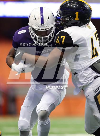 Thumbnail 2 in New Rochelle vs. McQuaid Jesuit (NYSPHSAA Class AA Championship) photogallery.