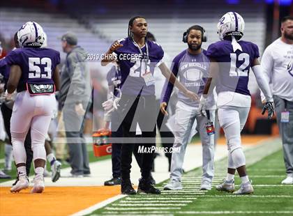 Thumbnail 2 in New Rochelle vs. McQuaid Jesuit (NYSPHSAA Class AA Championship) photogallery.