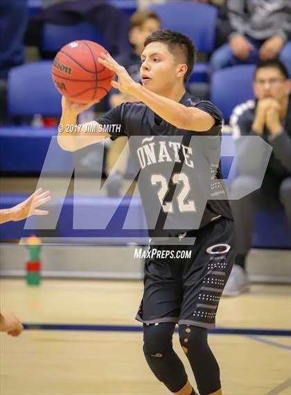 Thumbnail 2 in Onate vs. Espanola Valley (Jalene Berger Allstate Holiday Hoops Classic) photogallery.
