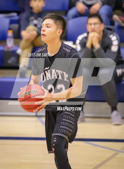 Thumbnail 1 in Onate vs. Espanola Valley (Jalene Berger Allstate Holiday Hoops Classic) photogallery.