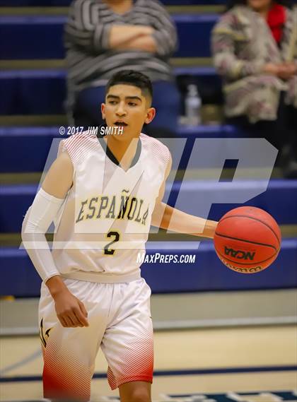 Thumbnail 1 in Onate vs. Espanola Valley (Jalene Berger Allstate Holiday Hoops Classic) photogallery.