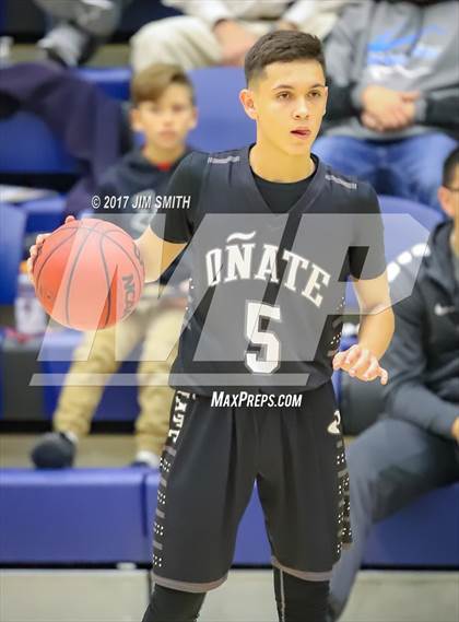 Thumbnail 1 in Onate vs. Espanola Valley (Jalene Berger Allstate Holiday Hoops Classic) photogallery.