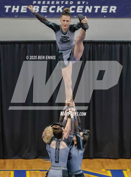 Thumbnail 3 in Bethlehem Christian Academy (GIAA Competition Cheer Championship) photogallery.