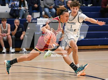 Thumbnail 3 in Cardinal Newman @ Marin Catholic (Foundation Game) photogallery.