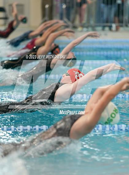 Thumbnail 2 in NCHSAA 3A State Swimming Championship photogallery.