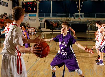 Thumbnail 2 in Arvada West vs. Fairview (Ralston Roundup Tournament) photogallery.