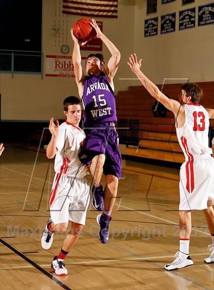 Thumbnail 3 in Arvada West vs. Fairview (Ralston Roundup Tournament) photogallery.