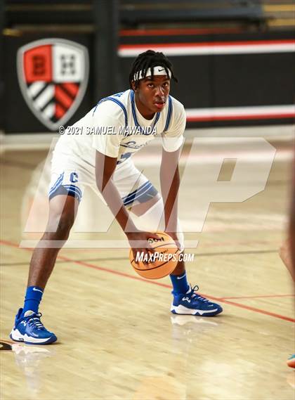Thumbnail 2 in Campbell Hall vs  Crenshaw (The Beverly Hills Basketball Tournament) photogallery.