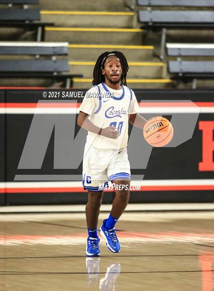 Thumbnail 1 in Campbell Hall vs  Crenshaw (The Beverly Hills Basketball Tournament) photogallery.