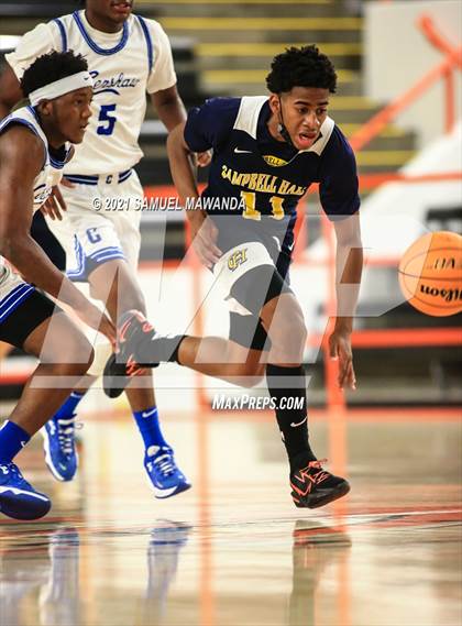 Thumbnail 2 in Campbell Hall vs  Crenshaw (The Beverly Hills Basketball Tournament) photogallery.