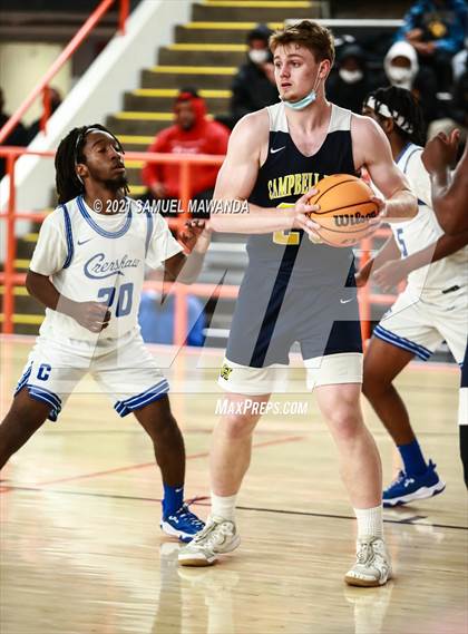 Thumbnail 2 in Campbell Hall vs  Crenshaw (The Beverly Hills Basketball Tournament) photogallery.