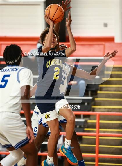 Thumbnail 1 in Campbell Hall vs  Crenshaw (The Beverly Hills Basketball Tournament) photogallery.