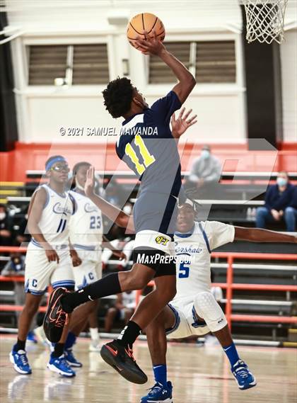 Thumbnail 2 in Campbell Hall vs  Crenshaw (The Beverly Hills Basketball Tournament) photogallery.