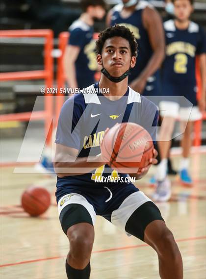 Thumbnail 1 in Campbell Hall vs  Crenshaw (The Beverly Hills Basketball Tournament) photogallery.