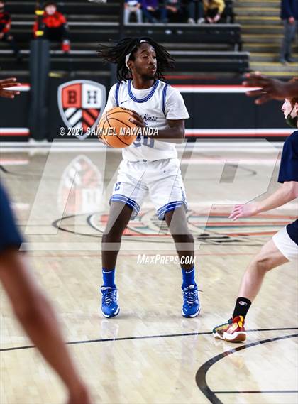 Thumbnail 2 in Campbell Hall vs  Crenshaw (The Beverly Hills Basketball Tournament) photogallery.