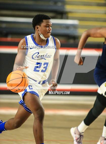 Thumbnail 2 in Campbell Hall vs  Crenshaw (The Beverly Hills Basketball Tournament) photogallery.