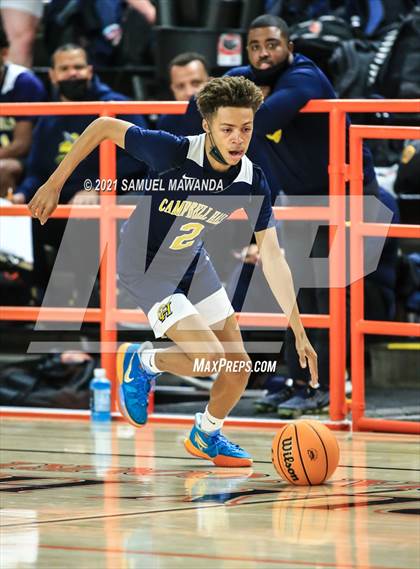 Thumbnail 2 in Campbell Hall vs  Crenshaw (The Beverly Hills Basketball Tournament) photogallery.