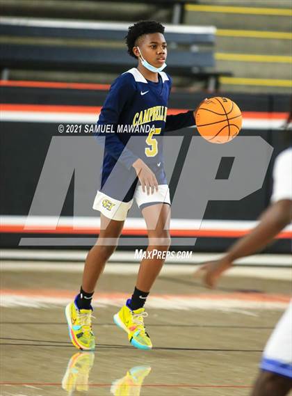 Thumbnail 1 in Campbell Hall vs  Crenshaw (The Beverly Hills Basketball Tournament) photogallery.