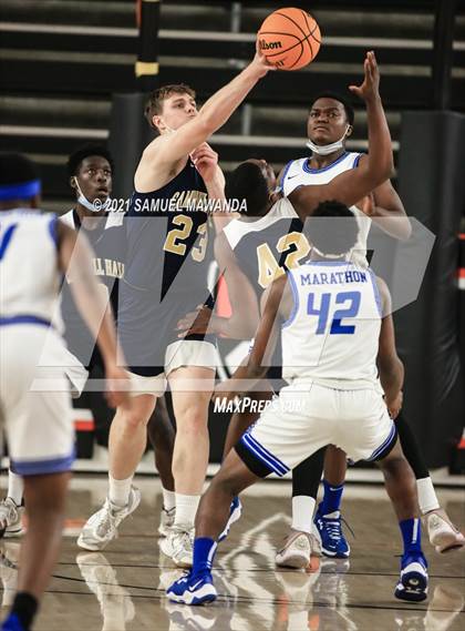 Thumbnail 1 in Campbell Hall vs  Crenshaw (The Beverly Hills Basketball Tournament) photogallery.