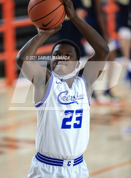 Thumbnail 1 in Campbell Hall vs  Crenshaw (The Beverly Hills Basketball Tournament) photogallery.
