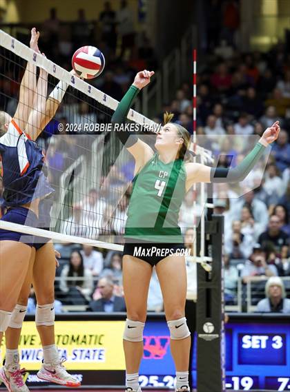 Thumbnail 1 in Cedar Park @ Wakeland (UIL 5A Volleyball Division II Final) photogallery.