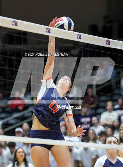 Thumbnail 1 in Cedar Park @ Wakeland (UIL 5A Volleyball Division II Final) photogallery.