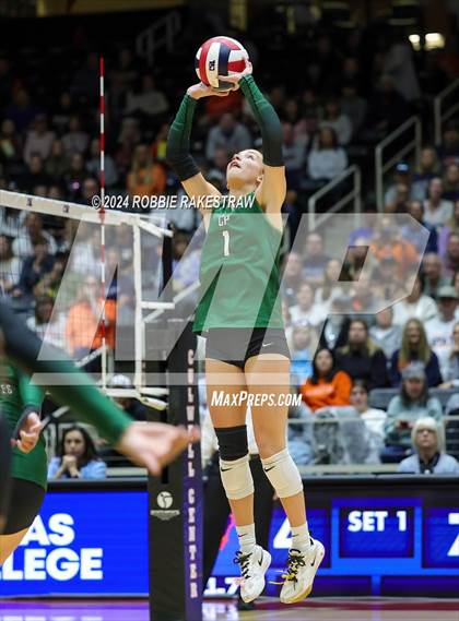 Thumbnail 1 in Cedar Park @ Wakeland (UIL 5A Volleyball Division II Final) photogallery.