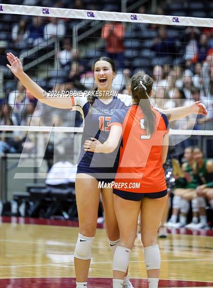 Thumbnail 3 in Cedar Park @ Wakeland (UIL 5A Volleyball Division II Final) photogallery.
