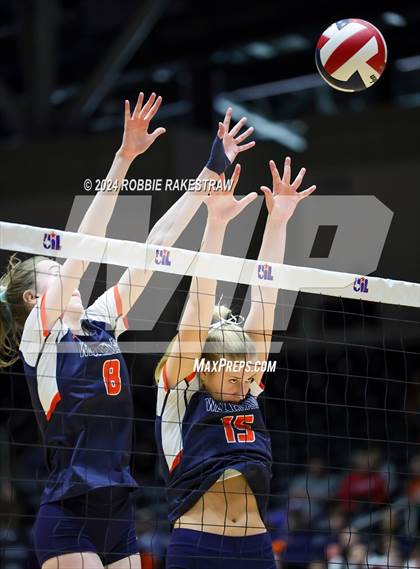 Thumbnail 2 in Cedar Park @ Wakeland (UIL 5A Volleyball Division II Final) photogallery.