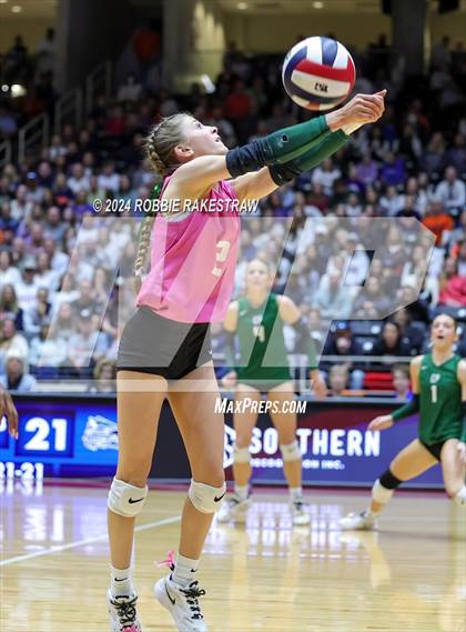 Thumbnail 3 in Cedar Park @ Wakeland (UIL 5A Volleyball Division II Final) photogallery.